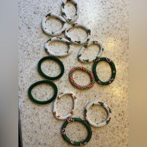 Handmade Glass Beaded Bracelets by the women of Nepal. Christmas 10.00 ea spec